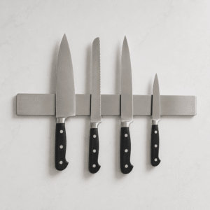 18″ High-Strength Stainless Steel Wall-Mounted Magnetic Knife Bar