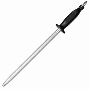 12“ Professional Solid Diamond Sharpening Steel for Meat Processing