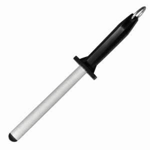 12“ Professional Solid Diamond Sharpening Steel for Meat Processing