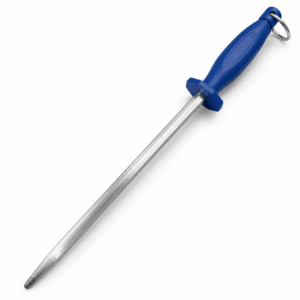12″ High-Performance Dual-Finish Square Honing Steel with Polished & Fine-Cut