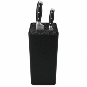 Custom OEM/ODM Modern Kitchen Knife Block with Soft-Touch Rubberized Housing