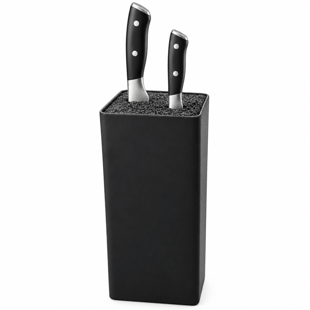 Custom OEM/ODM Modern Kitchen Knife Block with Soft-Touch Rubberized Housing